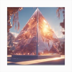 Crystal Pyramid 1 Canvas Print