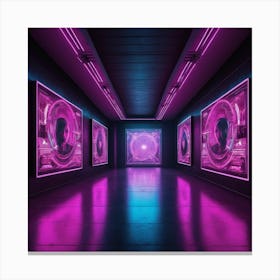 Neon Art Canvas Print