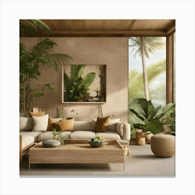 Tropical Living Room 41 Canvas Print