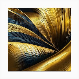 Abstract Gold Painting Canvas Print