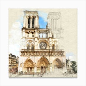 Notre Dame Cathedral Canvas Print