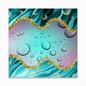 Water Drop Background Canvas Print