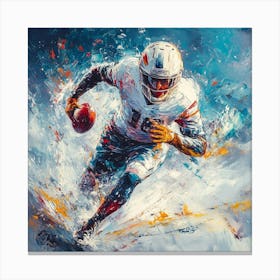 Miami Dolphins Football Player Art Canvas Print