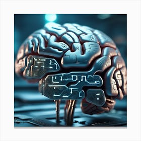 Artificial Intelligence Brain 39 Canvas Print