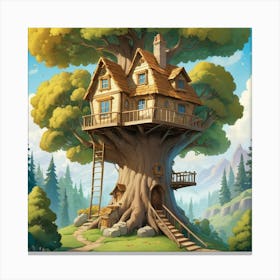 Tree House 2 Canvas Print