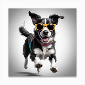 Dog In Sunglasses Canvas Print