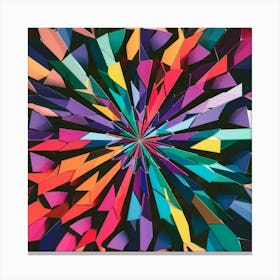 Origami Star Canvas Print