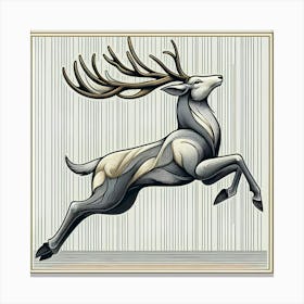 Elegance Deer Canvas Print