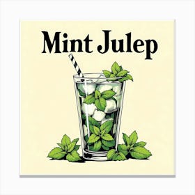 Mint Julep Cocktail 05 Canvas Print