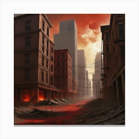 Apocalypse City 2 Canvas Print