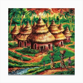 Village In Africa Canvas Print