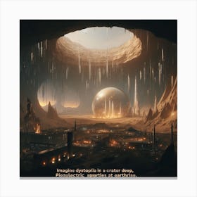 City In A Cave Canvas Print