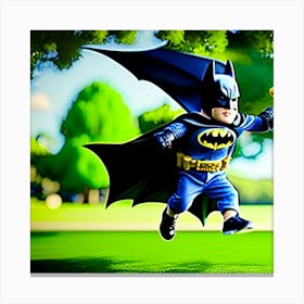 lil Batman dude Canvas Print