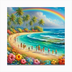 Rainbow Beach Canvas Print