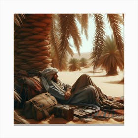 Bedouin Sleeping In Shadow 1 1 Canvas Print