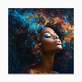 Afrocosmic Woman Canvas Print