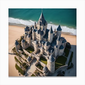 Castle On The Beach Canvas Print