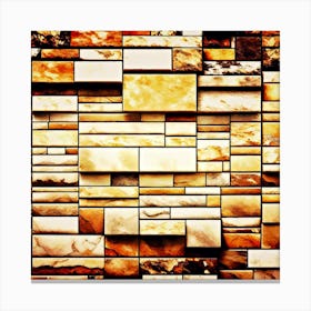 Brick Wall,Texture of stone tile wall Canvas Print