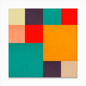 Geometric and colorful 18 Canvas Print