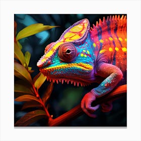 Colorful Chameleon 1 Canvas Print