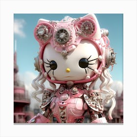 Hello Kitty Steampunk Collection By Csaba Fikker 33 Canvas Print