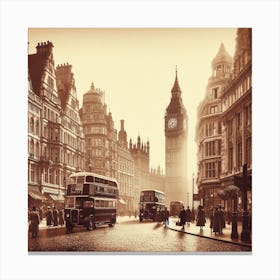 London Street Scene Canvas Print