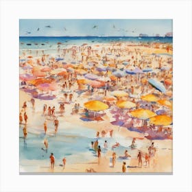 Summer Beach Canvas Print