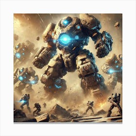 Geo Titans Converted Canvas Print