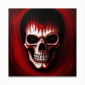 Bloody Skull 1 Canvas Print