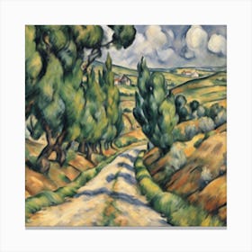 The Bend In The Road, Paul Cézanne 9 Canvas Print
