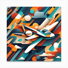 Abtract aviation Canvas Print