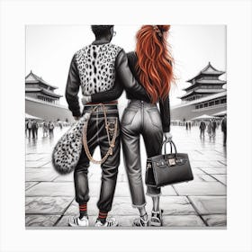 Chinese Couple Canvas Print