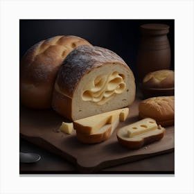 Bread And Cheese Canvas Print