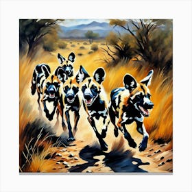 Running In The Wild .AI 1 Canvas Print