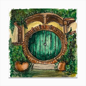 Hobbit Door Canvas Print