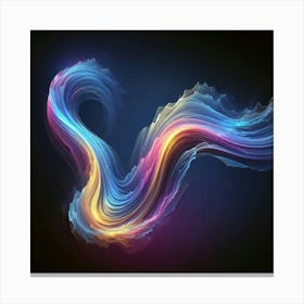 Abstract Wavy Wave Canvas Print