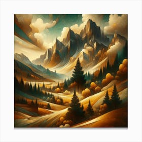 Landscape Painting 1 Canvas Print