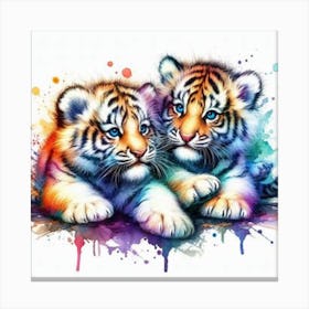 Tiger Cubs 1 Canvas Print