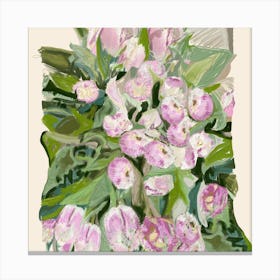 Market House Flowers Canvas Print