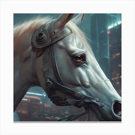 Futuristic Horse Canvas Print