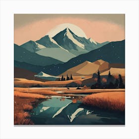 Landscape Painting 124 Canvas Print