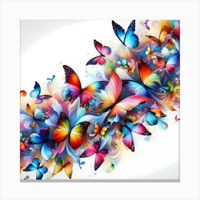 Colorful Butterflies 3 Canvas Print