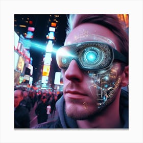 Futuristic Man 4 Canvas Print