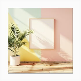 Pastel Wall Painting Canvas Print