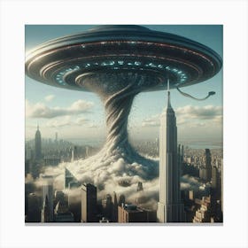 Alien Spaceship 1 Canvas Print