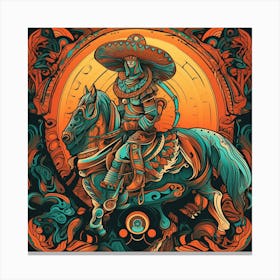 Mexican Warrior Canvas Print