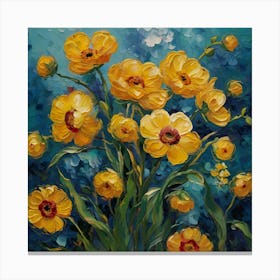 Yellow Flowers Canvas Print