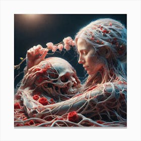 'The Skeleton' Canvas Print