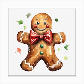 Gingerbread Man 12 Canvas Print