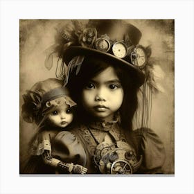 Steampunk Girl 12 Canvas Print